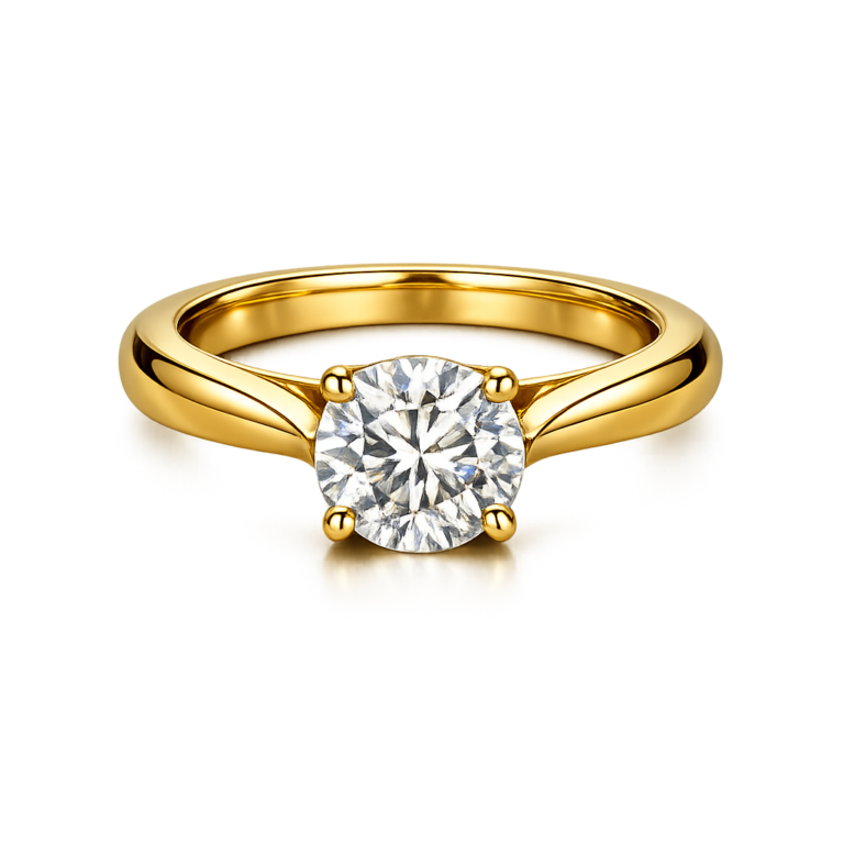 Imperial Crown Solitaire Cathedral Ring