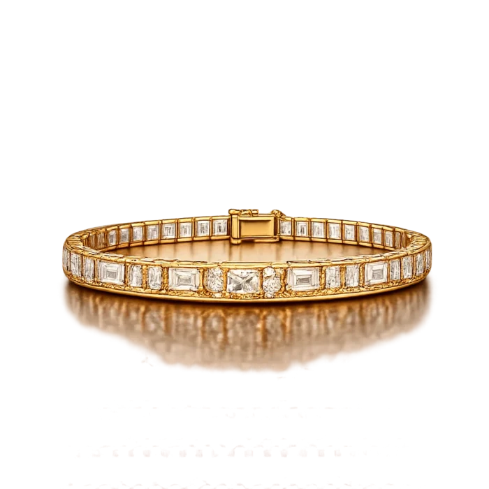 Imperial Lotus Tennis Bracelet