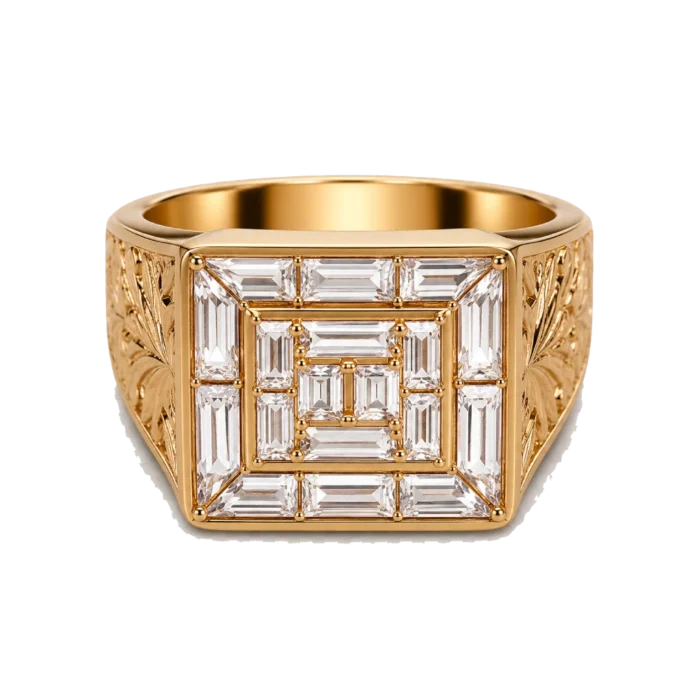 Mirage Sultan Bold Square-Top Ring