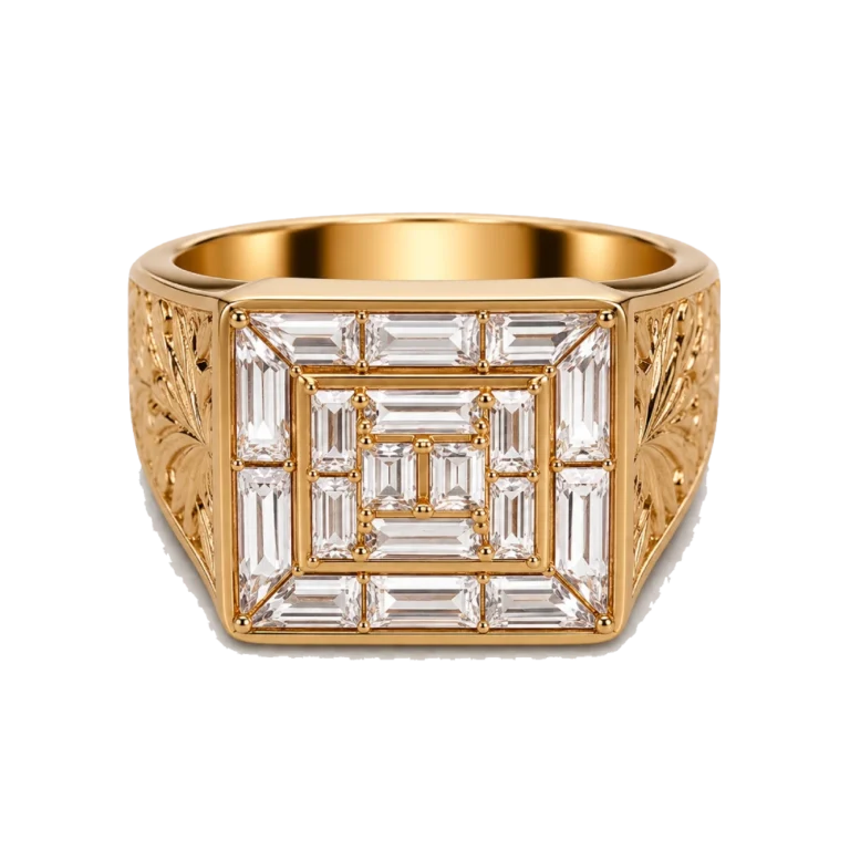 Mirage Sultan Bold Square-Top Ring