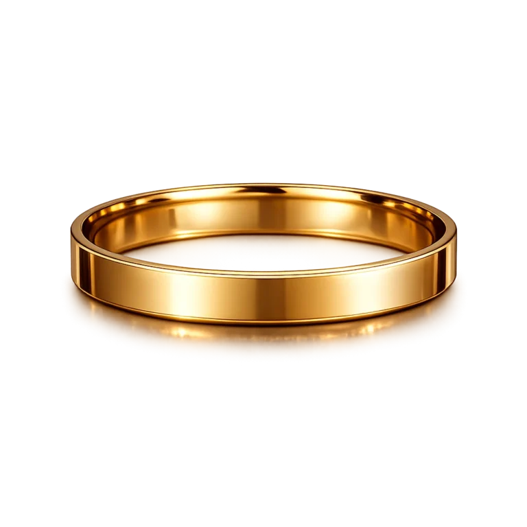 Auric Edge Minimalist Gold Kada