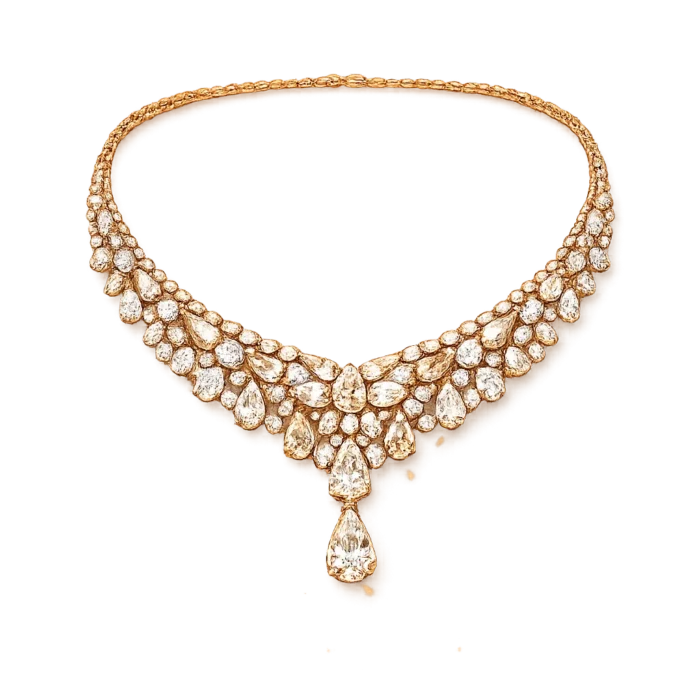 Celeste Halo Bib Necklace