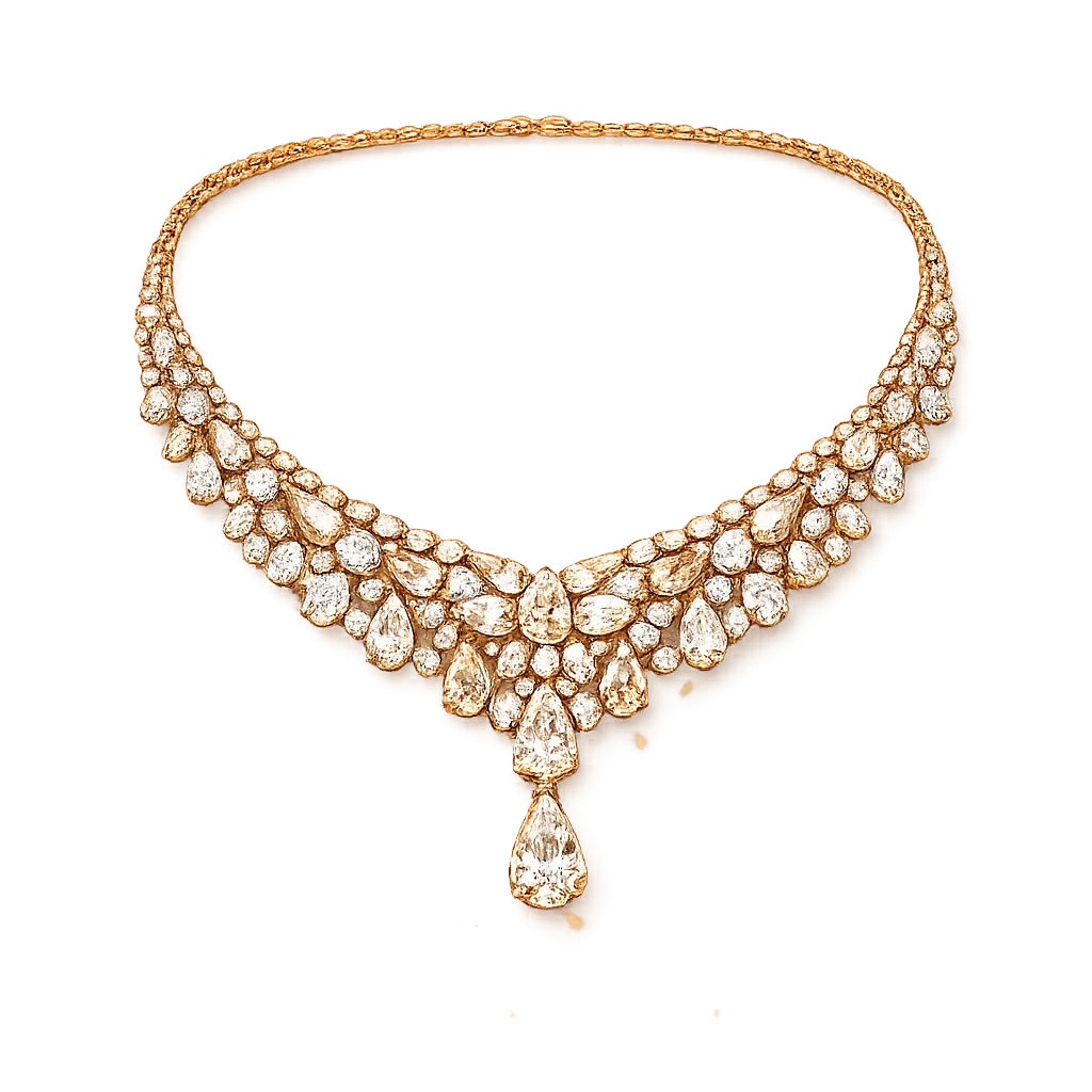 Celeste Halo Bib Necklace
